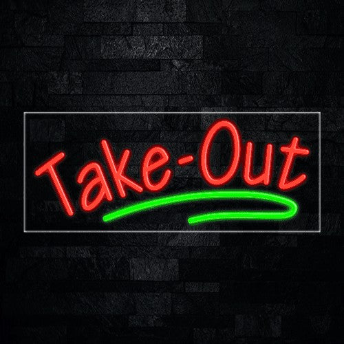 Take Out Flex-Led Sign