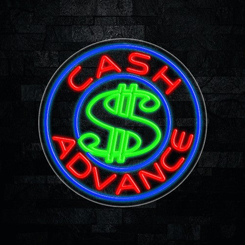 Cash Advance Flex-Led Sign