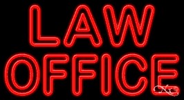 Law Office Business Neon Sign