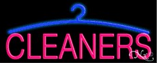 Cleaners Logo Neon Sign