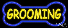 Grooming Business Neon Sign