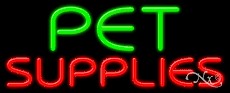 Pet Supplies Business Neon Sign