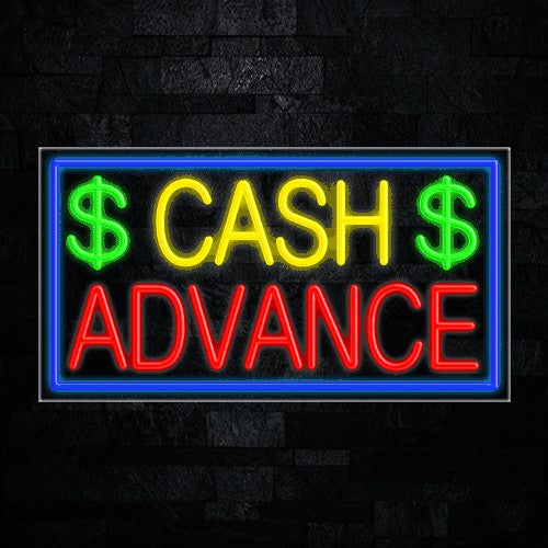 Cash Advance Flex-Led Sign