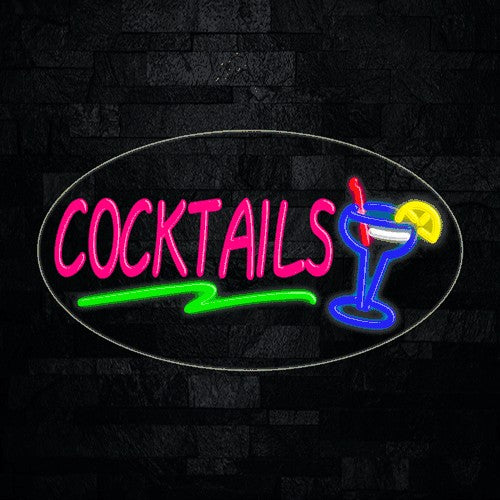 Cocktails Flex-Led Sign