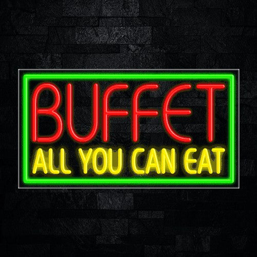 Buffet All You Can Eat Flex-Led Sign