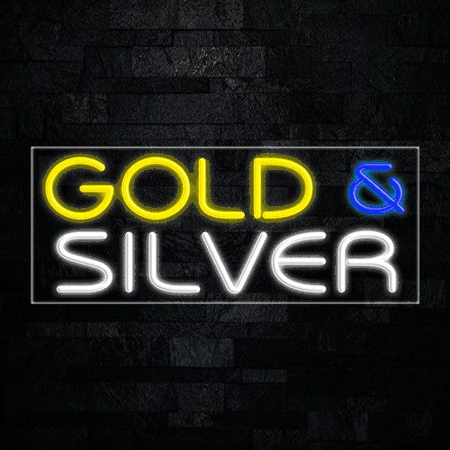 Gold & Silver Flex-Led Sign