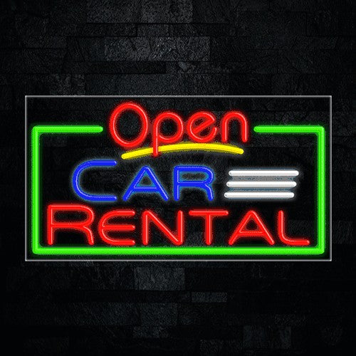 Car Rental Flex-Led Sign