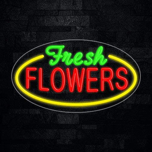 Fresh Flowers Flex-Led Sign