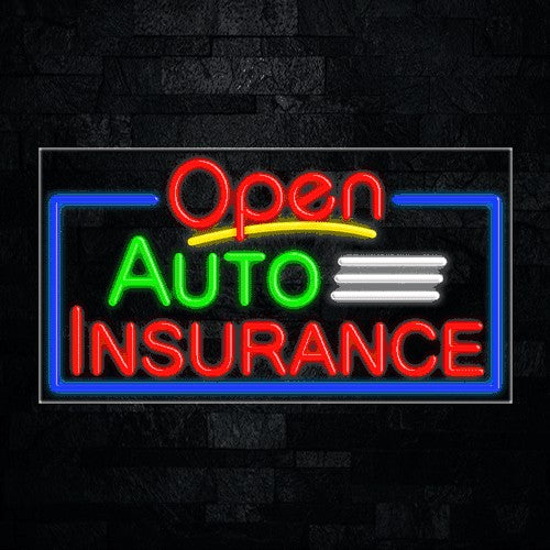 Auto Insurance Flex-Led Sign